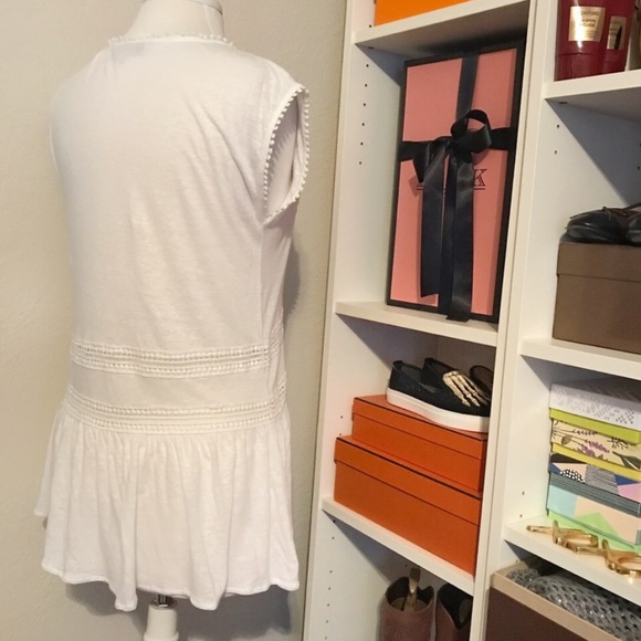 Ann Taylor Loft Drop Waist Peasant Boho Top - Picture 5 of 7